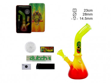 Glasbong Set "420 Rasta", 23cm